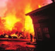 Fire Fire is the most common hazard that occurs following an earthquake. Fires usually start when earthquakes rupture gas pipes and sever electrical lines.