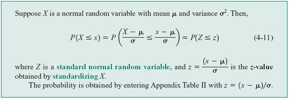 Using The Standard Normal cdf to Determine Probabilities for