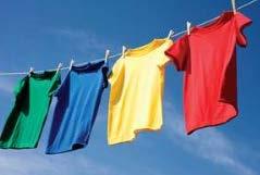 Your dryer is broken, so you have to hang your wet clothes from the washing machine outside to dry. Under which conditions would your clothes dry fastest? 1.