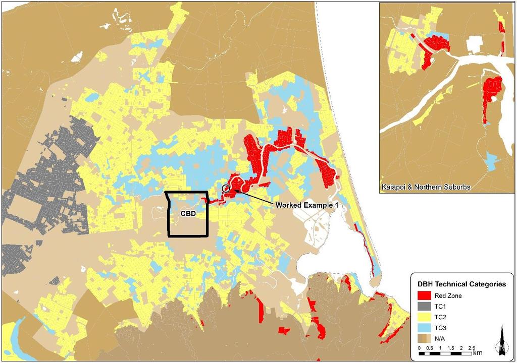 114 Following a review of the available data, the size of the area with insufficient LiDAR was reduced to properties which had observed land damage following the September 2010 event and would most