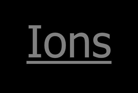 Ions Ions are positively, or negatively, charged atoms, which result