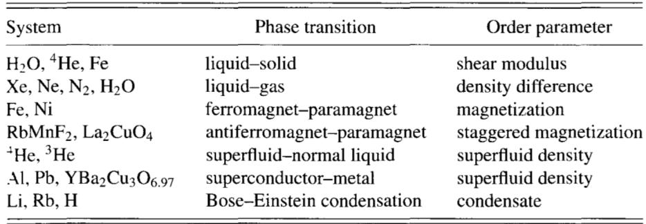 The order parameter is usually an extensive thermodynamic variable (i.e. depend on the amount of substance present (mass).