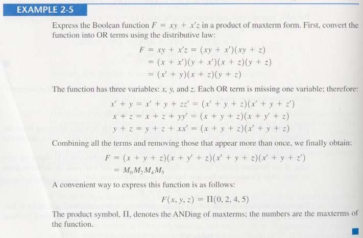 2, 3) F (A, B, C) = Σ(0, 2, 3) = Π(1, 4, 5, 6, 7)