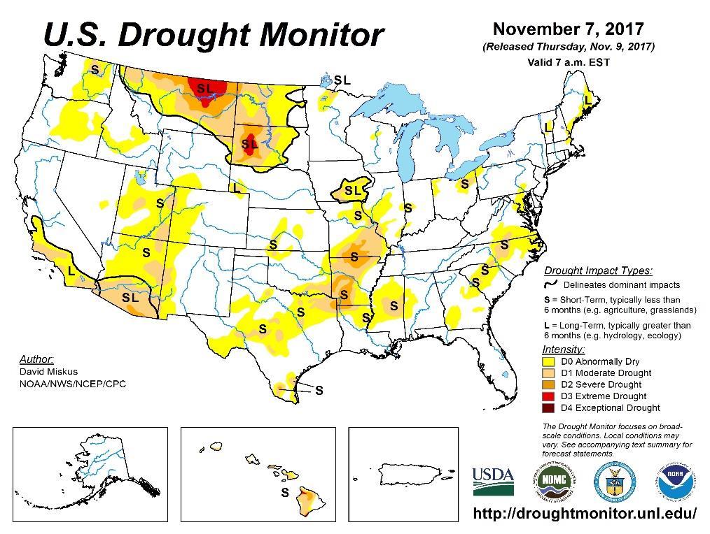 U.S. Drought Monitor http://droughtmonitor.unl.