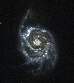 External galaxies as a model Ultraviolet The galaxy M51 is a face-on spiral galaxy It shows spiral arms much like the Milky Way There is lots