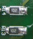 printed on cases Smaller resistors: Surface Mount Devices Use color coding Colored bands provide a recognizable code Read from left to right Left is