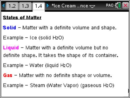 In this case, making ice cream involves an understanding of how temperature affects the