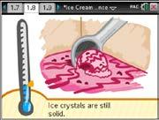 They are also informed that ice cream is a combination of all three states of matter.