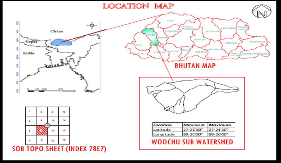 Designee of Water Harvesting Structures for Water Resources Management: A Model Study from Chelila Watershed, Bhutan The study area stretches from an altitude of about 2240m asl (above sea level)