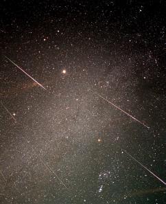 Meteors Solid particles entering Earth's atmosphere from interplanetary space Speeds