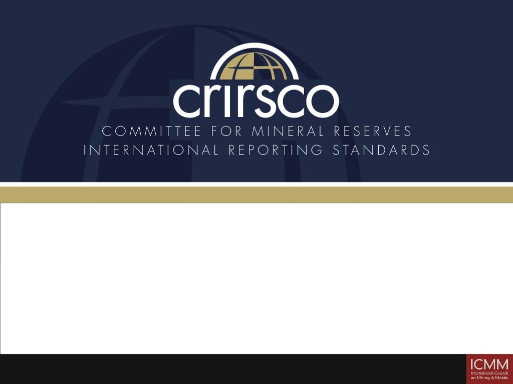 An overview of the CRIRSCO International Reporting Template and its relationship with