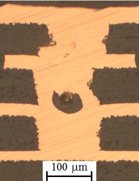 deposition in the microvia structure. The most commonly observed microvia failure is delamination between the base of the microvia and the capture pad [5][6].
