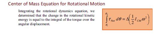 Rotational Dynamics Unfortunately as is usually the case with smartphysics, they give you a nice convenient formula and almost invites you to memorize it BUT IT IS MISLEADING and not entirely correct