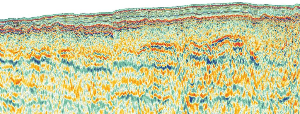 Erosion 500 m Seismic data suggest important erosional unconformities in the AOI.