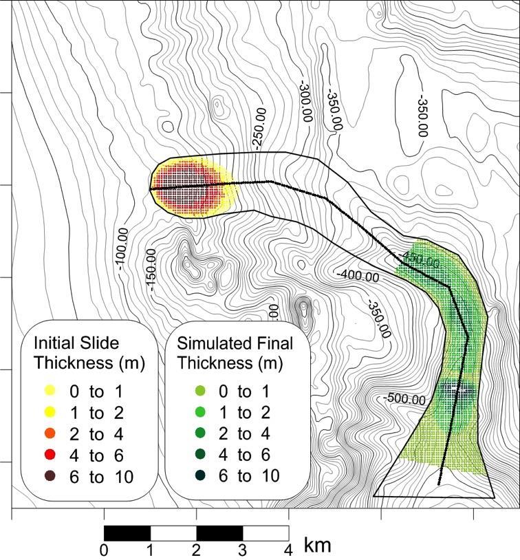 Landslide simulation Landslide Simulation with code UBO-BLOCK1