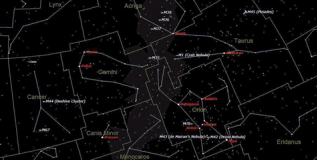 The winter months are always the best time to observe Orion and the constellations and other objects around it.