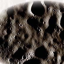 The moon s surface, or the lunar surface, is covered with craters, or