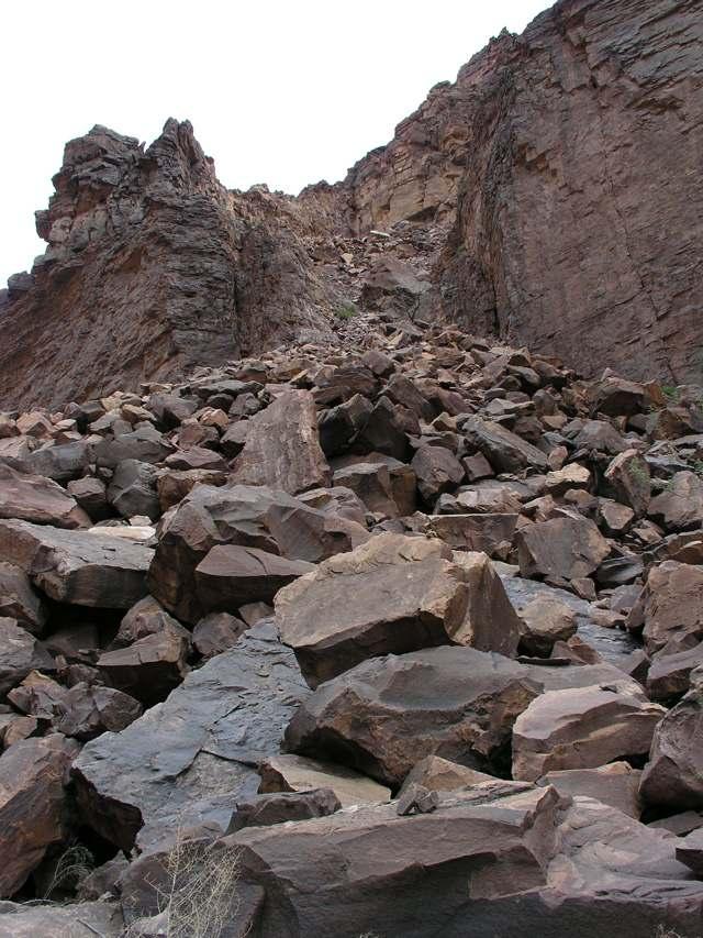 Talus and talus slopes Talus is rock debris that is piled up (generally at