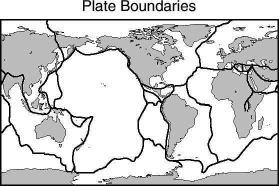 45. Which of the following major earthquakes did not occur at a boundary between tectonic plates? South Carolina (U.S.A.) 1886 San Francisco (U.S.A.) 1906 Messina (southern Italy) 1908 Chillan (Chile) 1939 46.