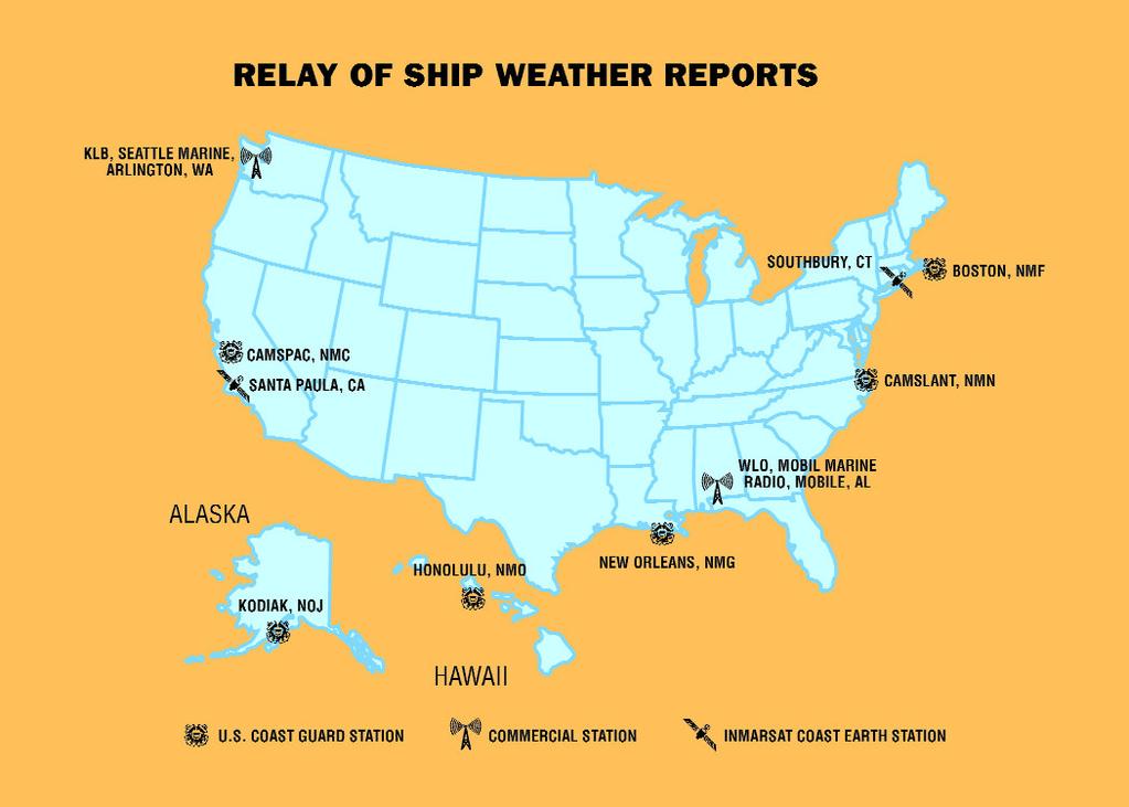 Chapter 3 Transmitting the Observation IMPORTANCE OF TIMELY TRANSMISSION Your weather observations are used by meteorologists preparing weather forecasts for coastal, offshore, and high seas areas.