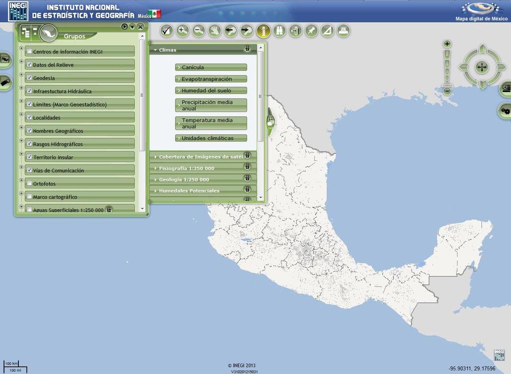 Digital Map of Mexico The Digital Map is a technological platform that allows for the visualization and analysis of geographic and georeferenced