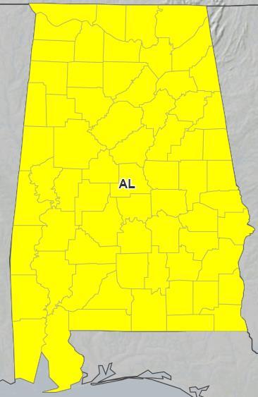 Declaration Request Alabama Governor requested an Emergency Disaster Declaration on September 10, 2017 As a result of