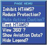 Part Four: Section 2 HTAWS Operation HTAWS Manual Test Garmin HTAWS provides a manual test capability which verifies the proper operation of the