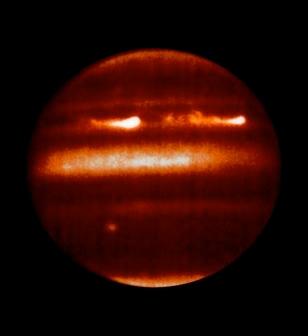 Jupiter Weather Jupiter is heated from within Recall: Liquid or gas heated from below will rise! Warm, low density gas floats to top!