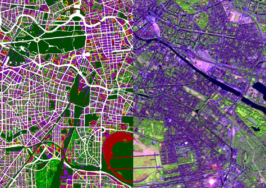 Geomatics Department - Humboldt-Universität zu Berlin Mapping sealing in Berlin Data: SPOT 5, vector data (ISU, ALK ) Objective: development of a hybrid approach, multispectral classification and