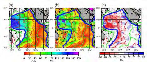 Apparent Thermal Age From Surface Wave Tomography for the Pacific