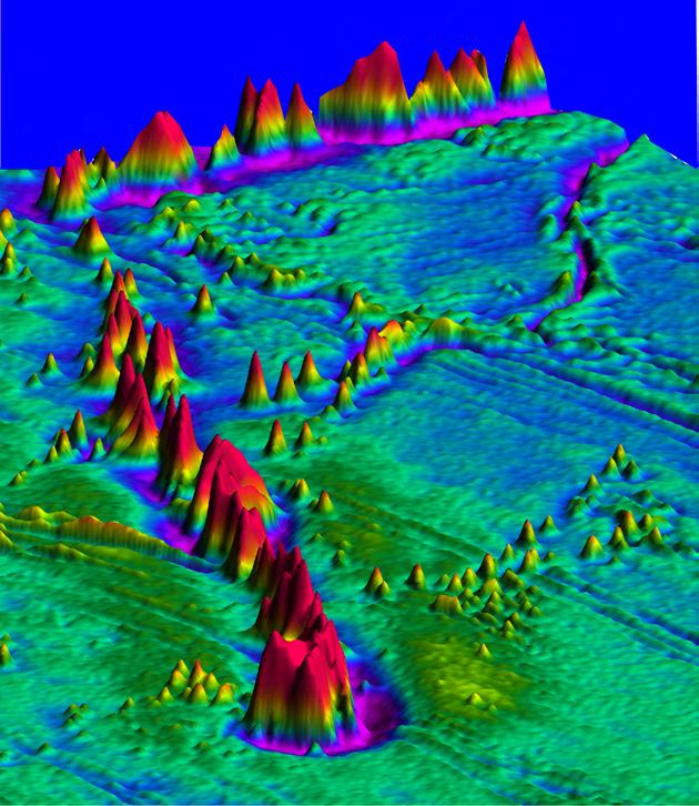 Probe lithosphere rheology using seamountinduced deformation