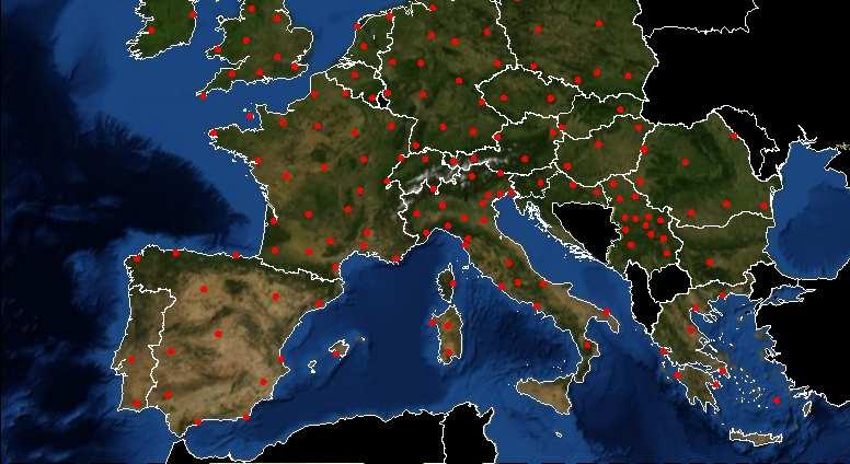 European weather radars to monitor and
