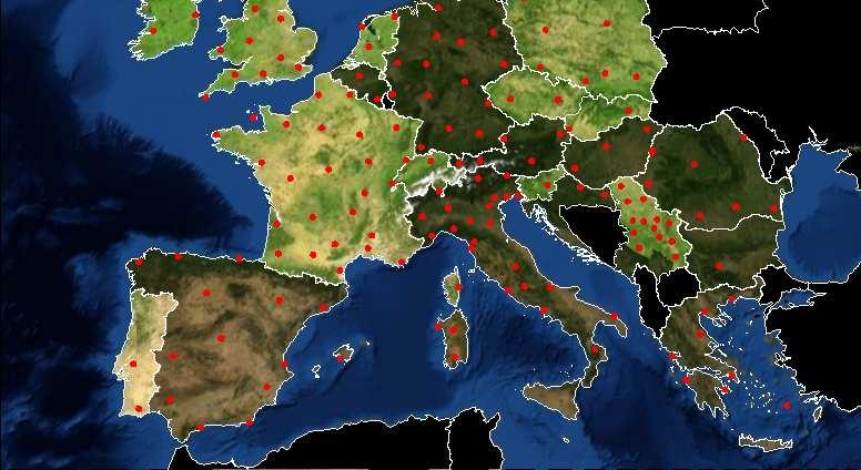 ENRAM network European Network for the Radar Surveillance of Animal Migration (ENRAM) Radar data from 15 Aug 15 Sep 2011 was