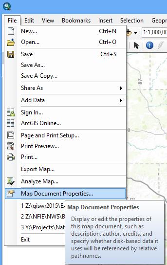 Use File/Save As to save your map file as Ex2.mxd with the new information that you ve created.
