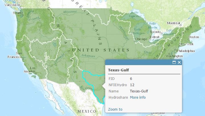 Open the ArcGIS Online map at: http://arcg.is/1jw0dbm This map is publicly shared so you don t need to login to ArcGIS Online to use it. Click on the Texas Gulf region.