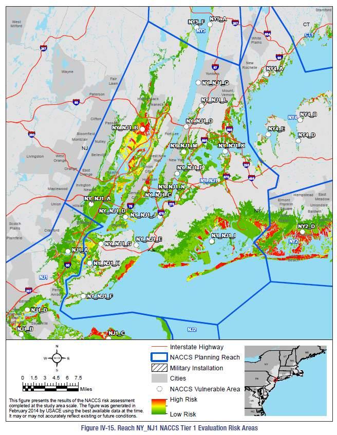 SCA Risk Areas Identification SCA Risk Areas Identification Identification of geographic regions (tract level) at risk as a function of the Composite Exposure Index and flood probability scenarios
