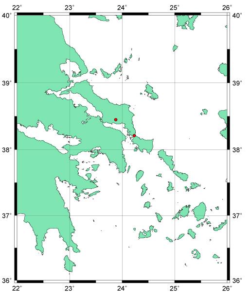 Study Areas and PALSAR Datasets (1) Location Evia Island, Greece California,