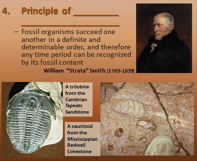 What job did "Strata" Smith have? Types of fossils: Fig.