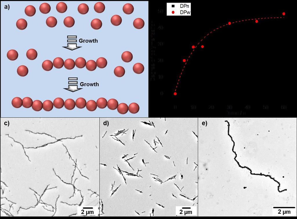 Results and Discussion Figure 68. Formation of linear chains of nanoparticles upon self-assembly and thermal annealing.