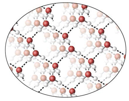 Unique Property of Water - density decreases when it freezes - H-bonding results in cage-like
