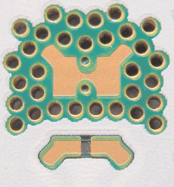 Pad Configuration Figure 2. Pad Configuration. Note for Figure 2: 1. The Thermal Pad is electrically isolated from the Anode and Cathode contact pads.