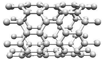 6 Electronic energy dispersion and structural properties on graphene and carbon nanotubes 997 E() Fig. 4 Band Structure for a (9,0) zigzag nanotube within zone folding model.