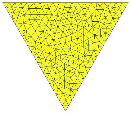 2D Meshes in homogenous nanostructured graphene We use the open source code Gmsh 1 to generate the triangular meshes employed in our classical calculations.