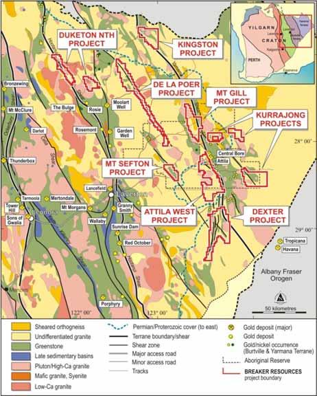Project Overview Duketon 10Moz Attila 1Moz Projects situated on major crustal faults where gold is most abundant based on spatial analysis/recent research -good roads, expanding infrastructure Minor