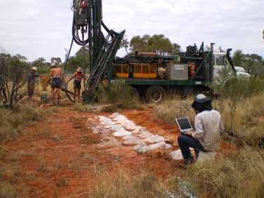 defined anomalies (400m x 100m) Aircore drilling to scope the soil anomalies - test the bedrock - test for