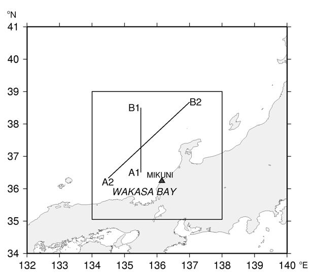 Figure 2 Map of the area where observations