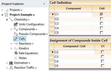 Basics of BioCell Modelling in REX REX allows to model reactions that could take place either inside or outside the cells. Also, more than one cell type can be considered.
