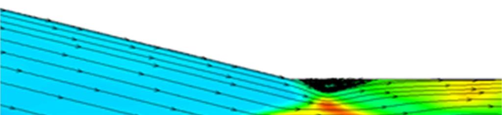 Luu Hong Quan et al.: Analysis and Design of a Scramjet Engine Inlet Operating from Mach 5 to Mach 10 Figure 40. Flow separation inside the inlet throat. Figure 41.