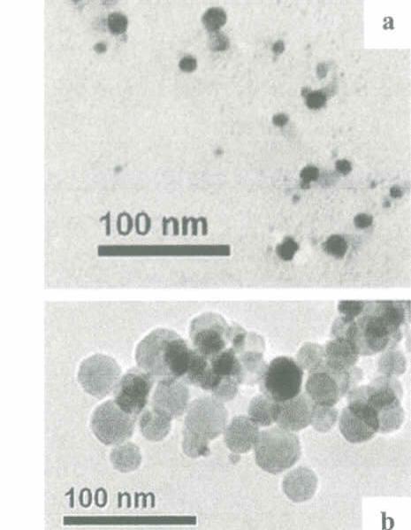 4. Above are images of two batches of silver nanoparticles, the ones you made are similar in size to the ones in figure a.