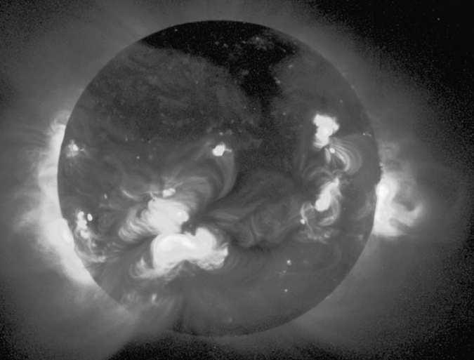 Corona at T=10^6 K emits most of Sun s X-rays X-ray image (Yonkoh Space